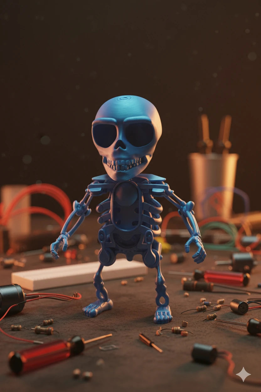 Kuru Kafa Kurmalı Dans Eden İskelet 💀