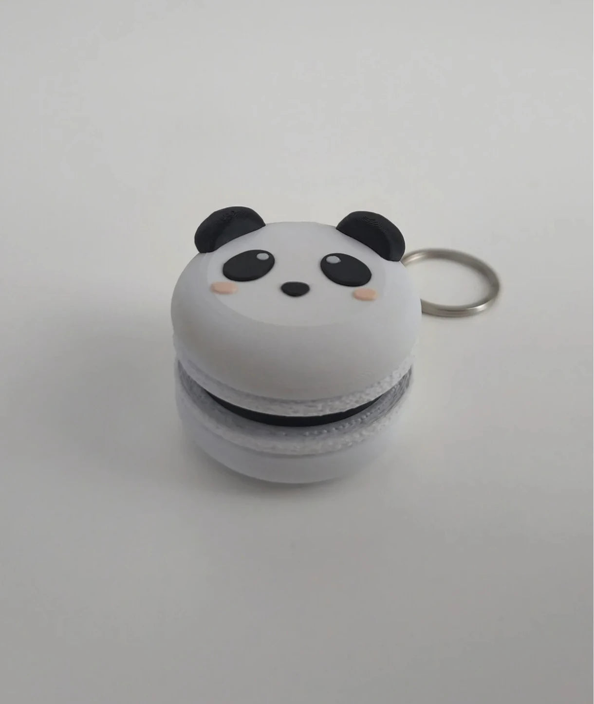 Sevimli Panda Makaron Anahtarlık - Tıklamalı Clicker Fidget Anahtarlık
