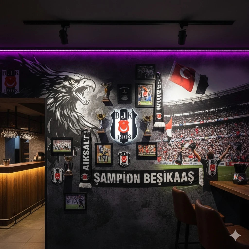 Beşiktaş Gece Lambası 🖤🤍🦅