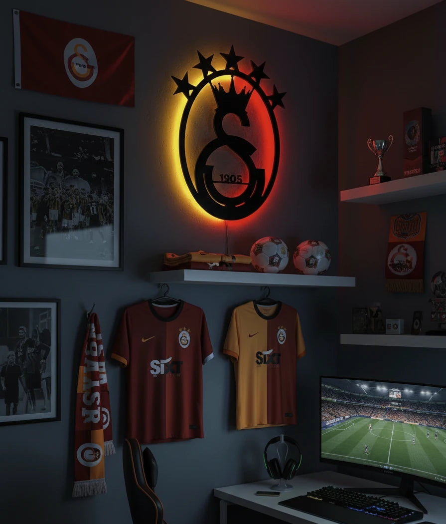 Galatasaray 5 Yıldızlı Gece Lambası
