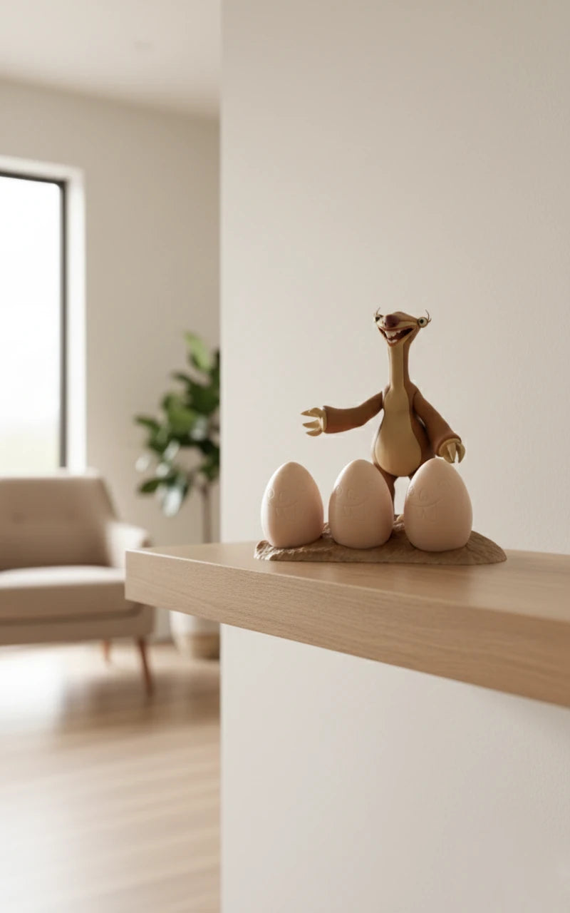 Ice Age Sid Işıklı Dekoratif Figür – 20 cm (3 Yumurtalı)