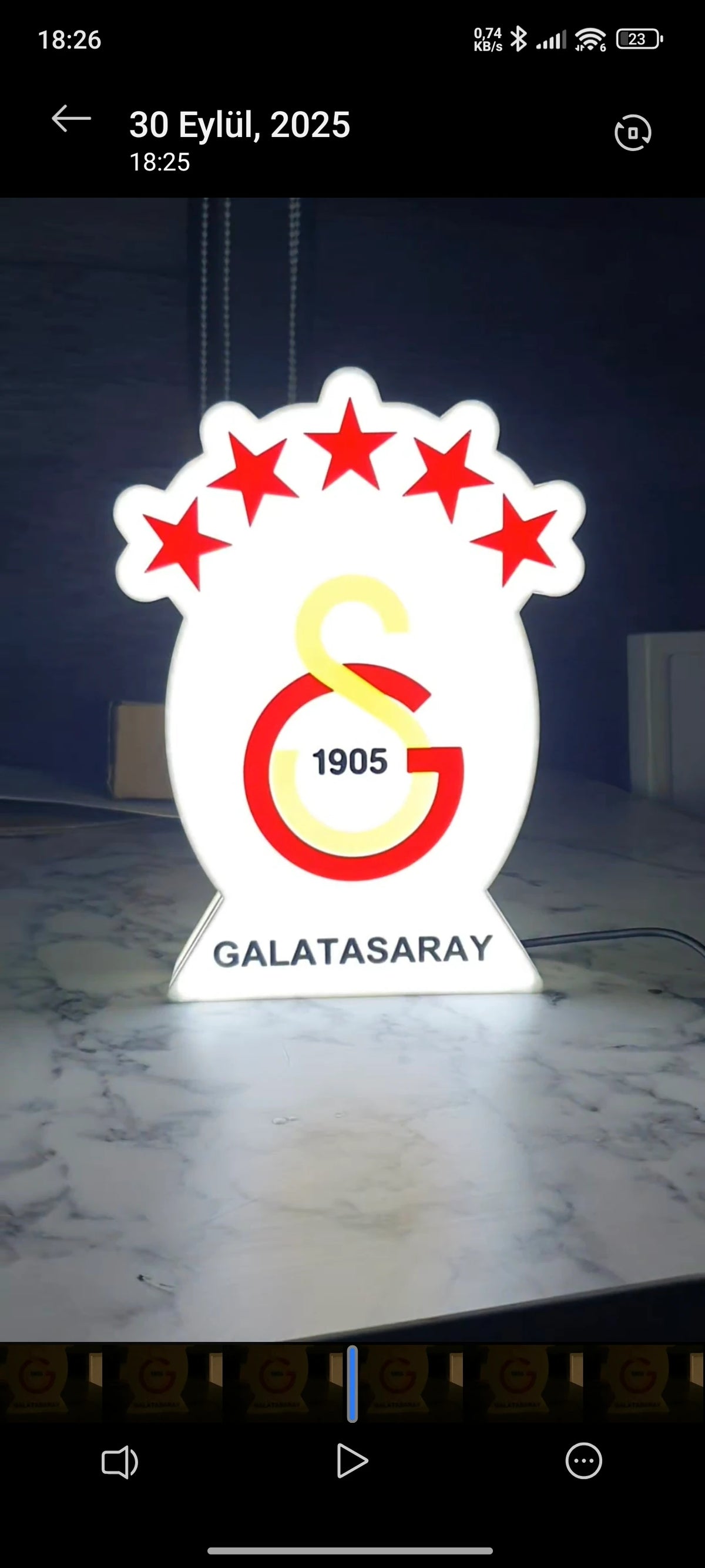 Galatasaray Masa Lambası