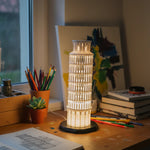 Pisa Kulesi Dekoratif Gece Lambası – USB LED Masa Lambası