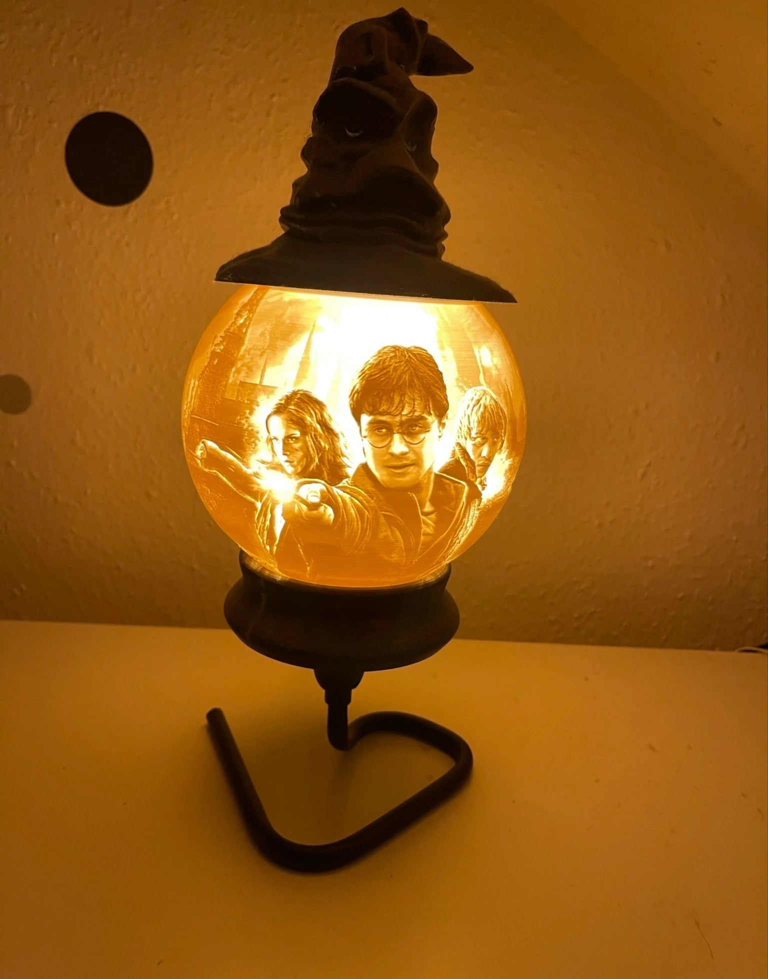 Harry Potter Temalı  Kristal Küre LED Gece Lambası