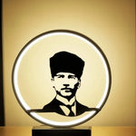 Atatürk Silüetli LED Masa Lambası