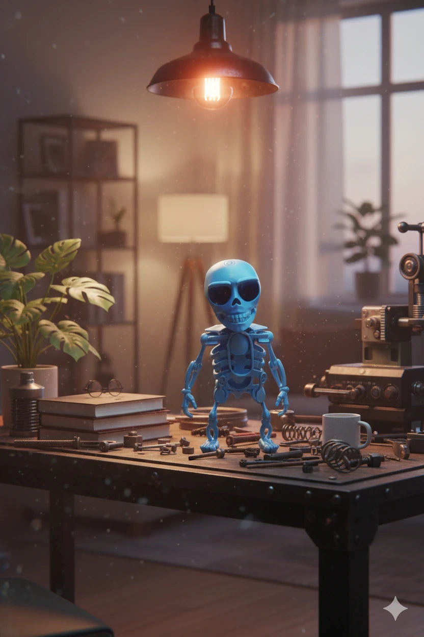 Kuru Kafa Kurmalı Dans Eden İskelet 💀