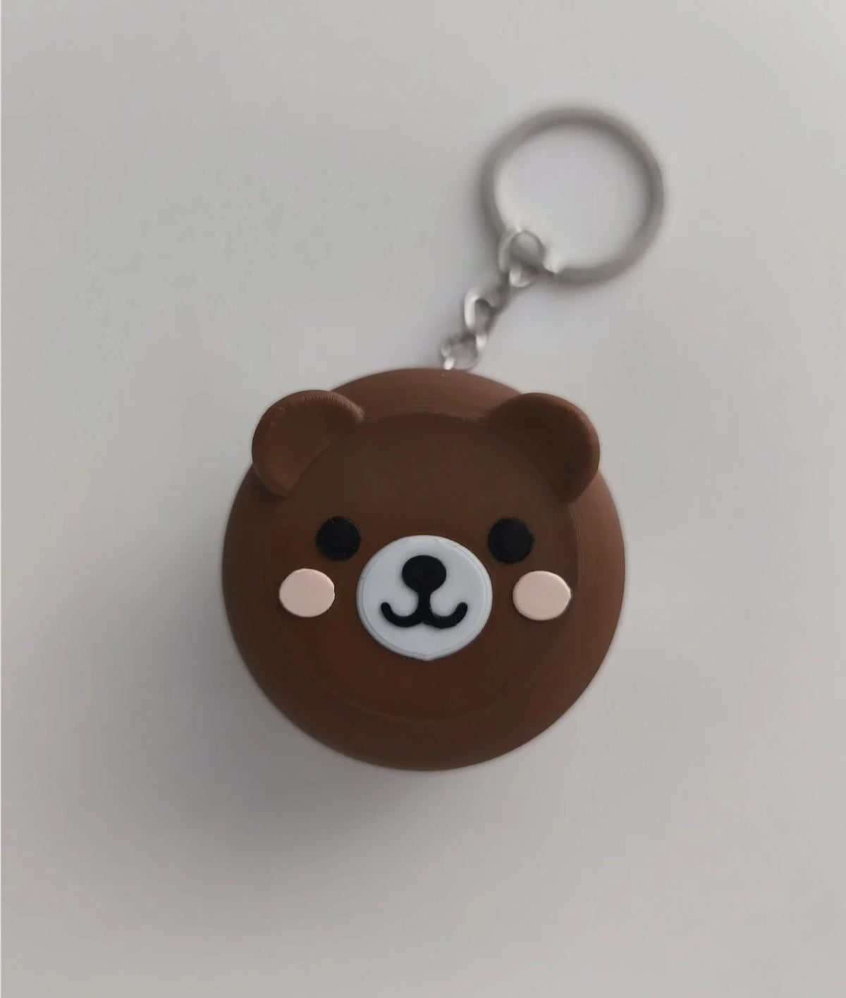 Sevimli Ayıcık Makaron Anahtarlık - Tıklamalı Clicker Fidget Anahtarlık