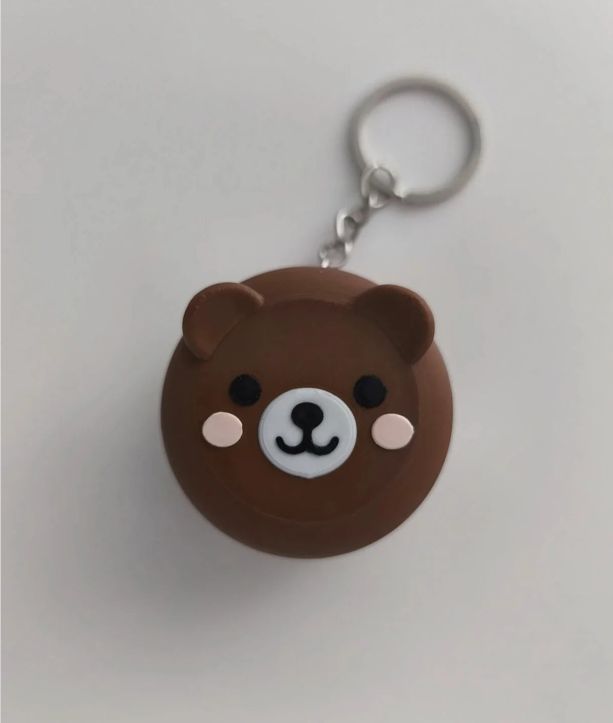 Sevimli Ayıcık Makaron Anahtarlık - Tıklamalı Clicker Fidget Anahtarlık