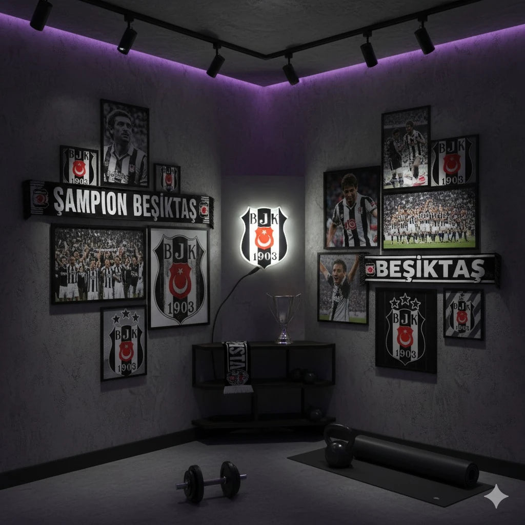 Beşiktaş Gece Lambası 🖤🤍🦅