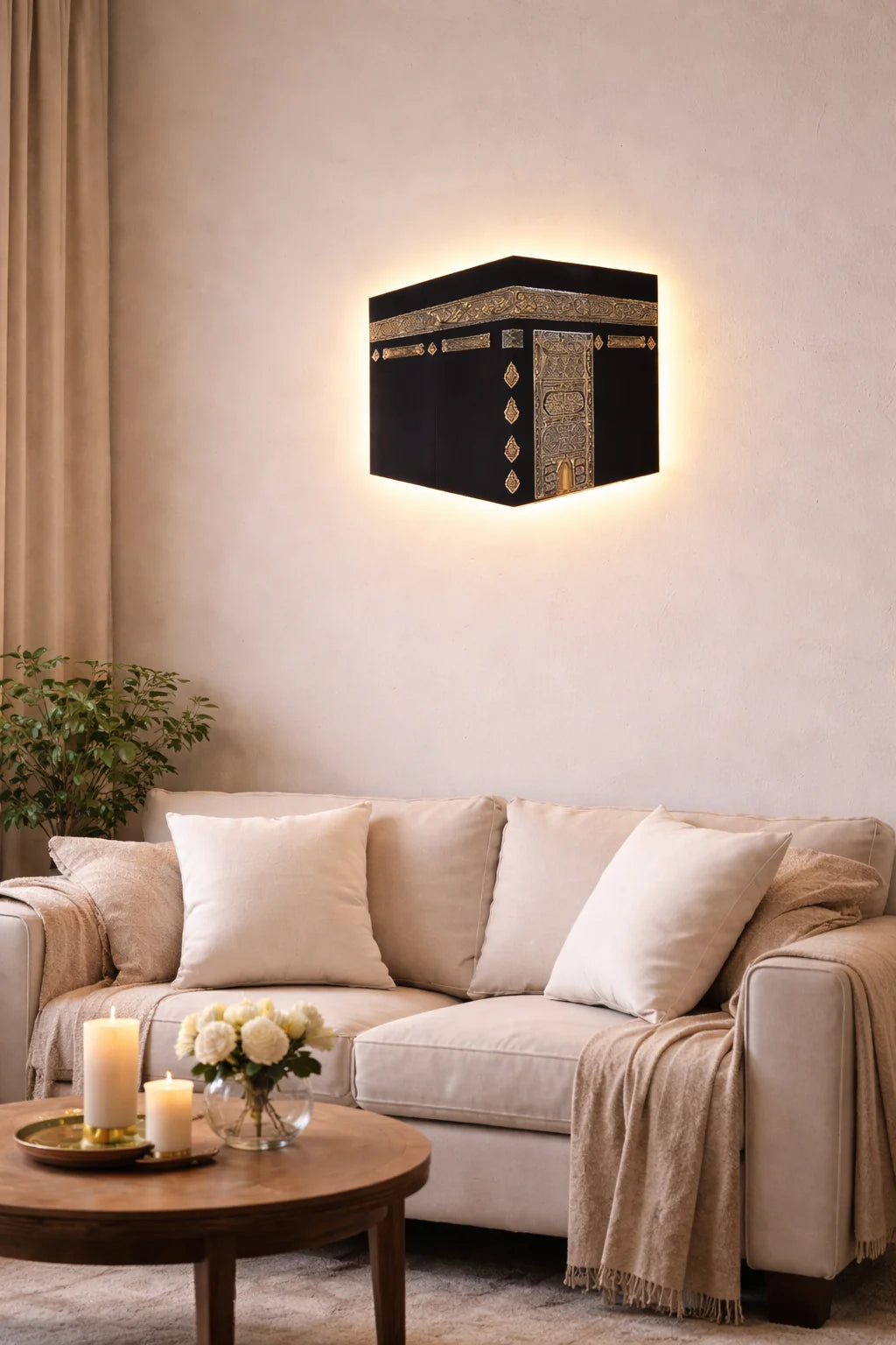 LED Işıklı  Kabe Duvar Tablosu🕋